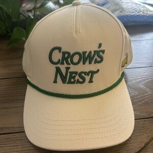 Masters Crow's Nest White & Green Rope-Trim Baseball Cap
